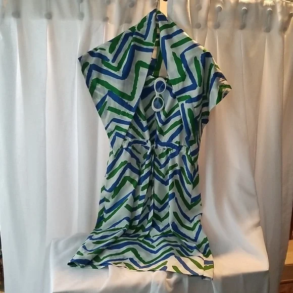 VINTAGE Doncaster Sun Dress with Wrap or Head Scarf, Size 12, $48 - Picture 6 of 14